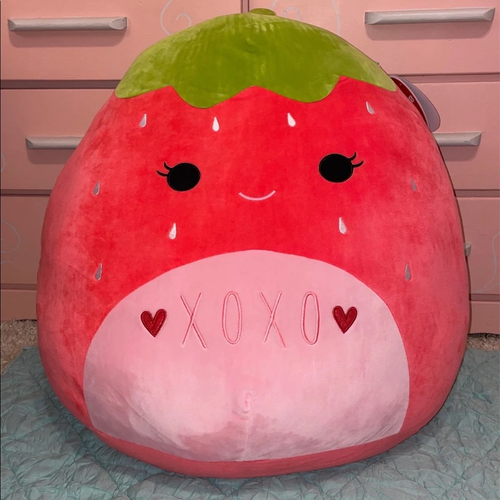 Strawberry squishmallow 24" BNWT